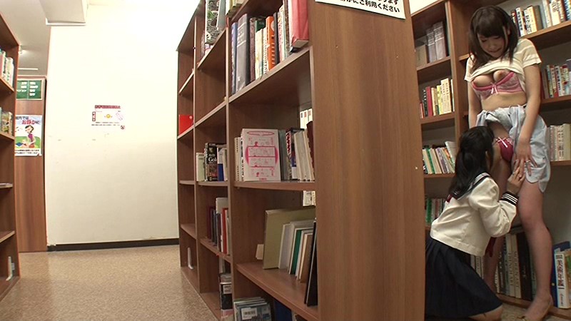 AP-158 女学生图书馆Lesbian Molester 与严肃的外表相反，性欲异常强烈的美丽女学生最终在图书馆调戏了一个看起来天真烂漫的漂亮姐姐！-视频截图-7