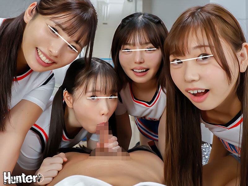 HUNTC-365 看看这个，振作起来！啦啦队俱乐部为我加油打气，并鼓励我沮丧！这只公鸡在一起，他对此负责，性爱！-视频截图-12